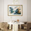 Art mural moderne encadré moderne bleu sarcelle et or 26 po x 36 po-1073481857-1073481859