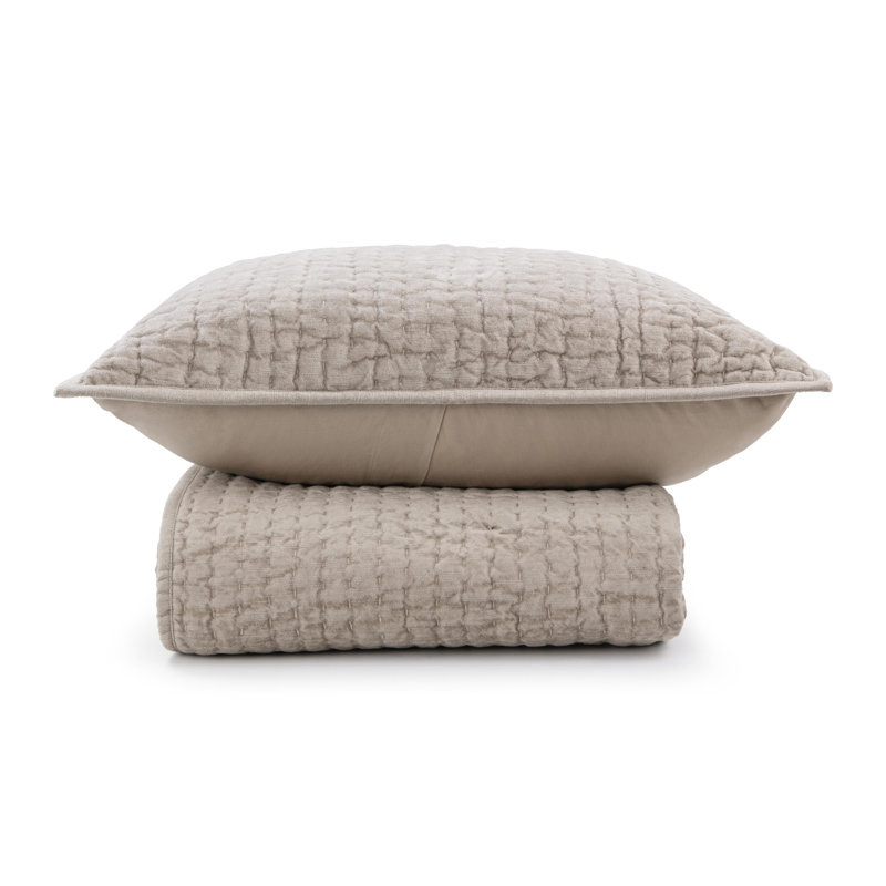Bari 2-Piece Velvet Rayon Quilt Set