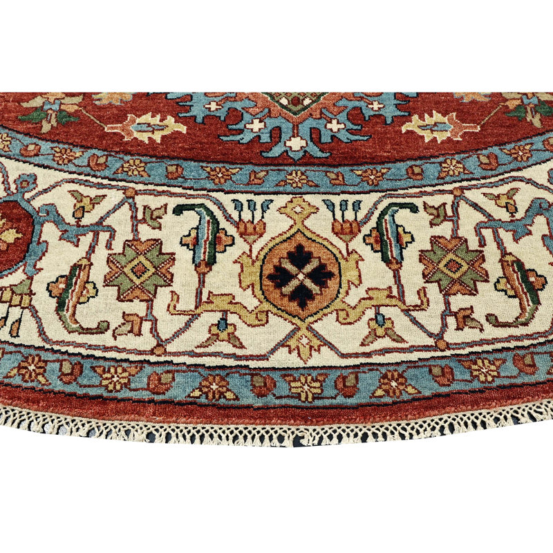 Hand Knotted Wool Oriental Area Rug, Round 10'
