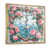 Toile avec cadre flottant or