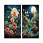 Cactus bleu sarcelle crépuscule - ensemble de 2 décorations murales cactus-1168837435-1168837433