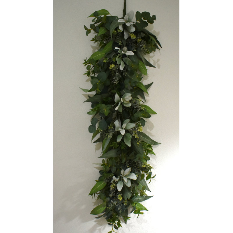 48" Lamb Ear Bay leaf Eucalyptus Garland