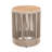 Outdoor Rattan Rope & Acacia Wood Side Table - Patio Balcony Furniture For Garden, Yard, Balcony - Weather Resistant-937932896