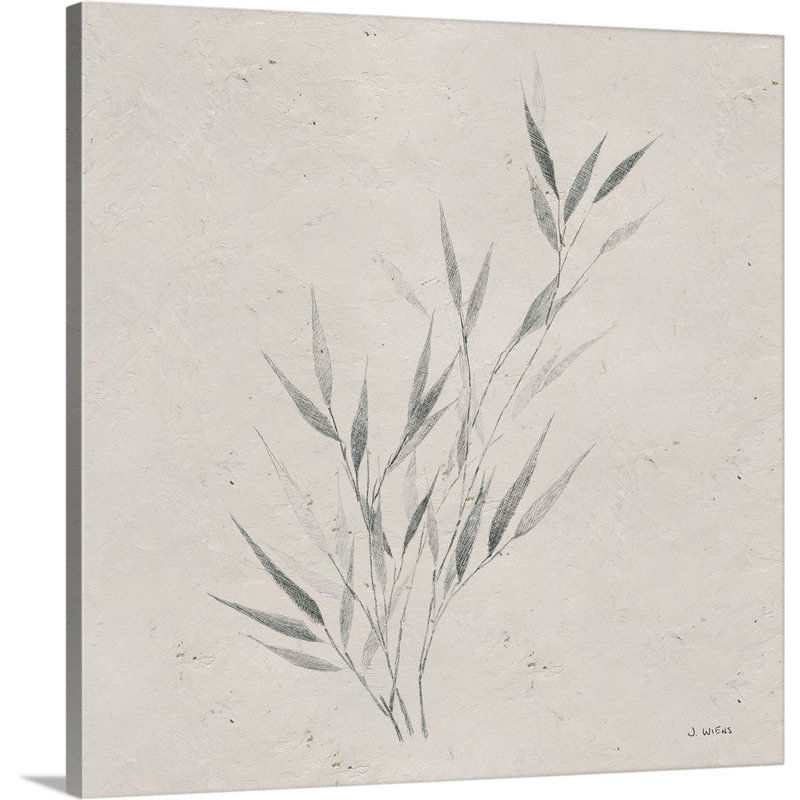 «Soft Summer Sketches III Sq» par James Wiens - reproduction de dessin sur toile, H 12 po x l 12 po x P 1,25 po, Toile tendue