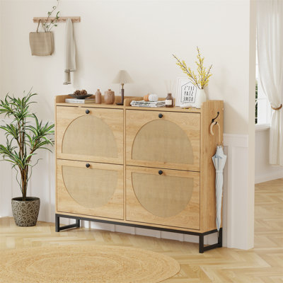 Flip Down Shoe Storage