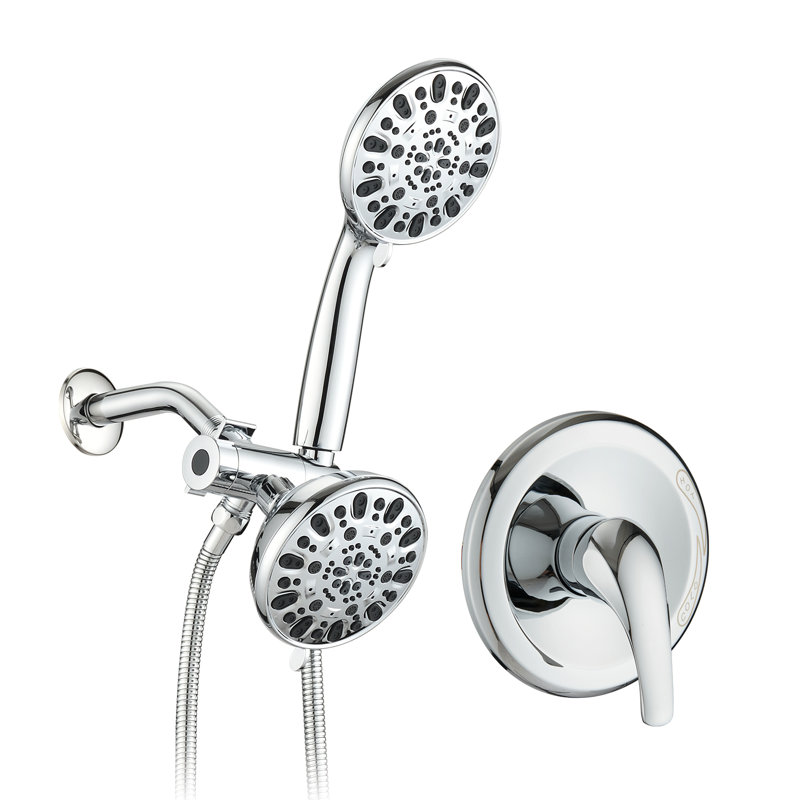 Système de douche complet avec valve, Chrome