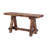 Wooden Garden Patio Bench With Retro Etching, Cappuccino Brown