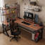 Bureau rectangulaire en bois massif brun noisette-998758769-998758774