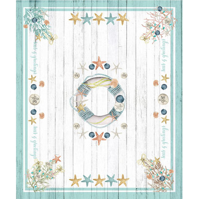 Nappe géométrique Coastal Christmas