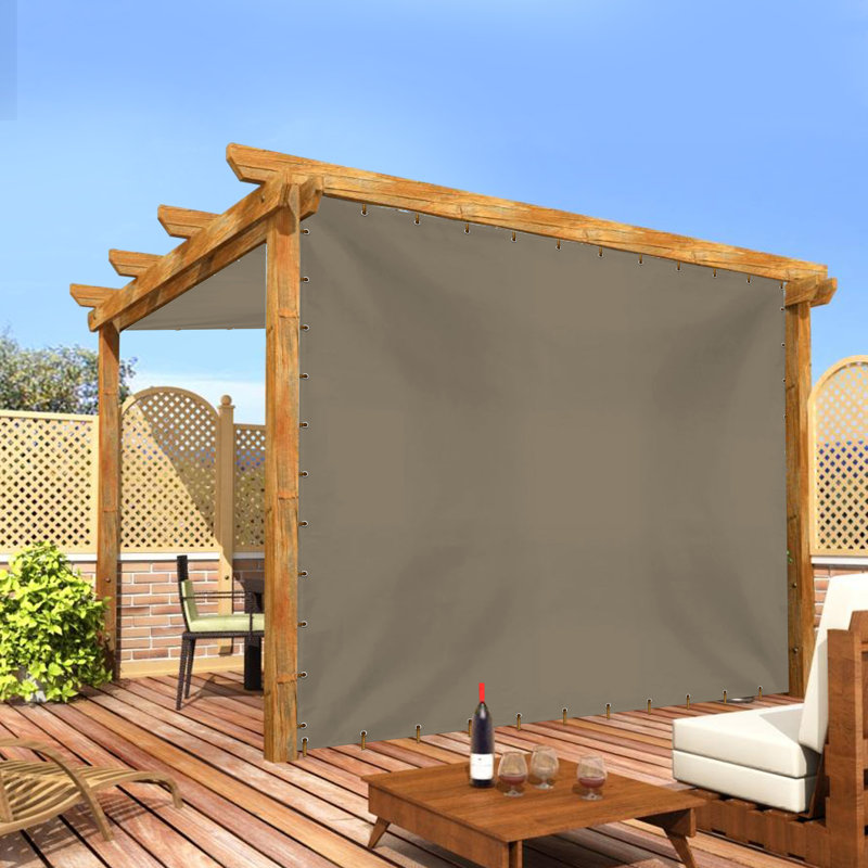 Heavy Duty Multipurpose Waterproof Tarp, Outdoor Protective Tarpaulin with Reinforce & UV Resistant(4 x 10 ft), Beige