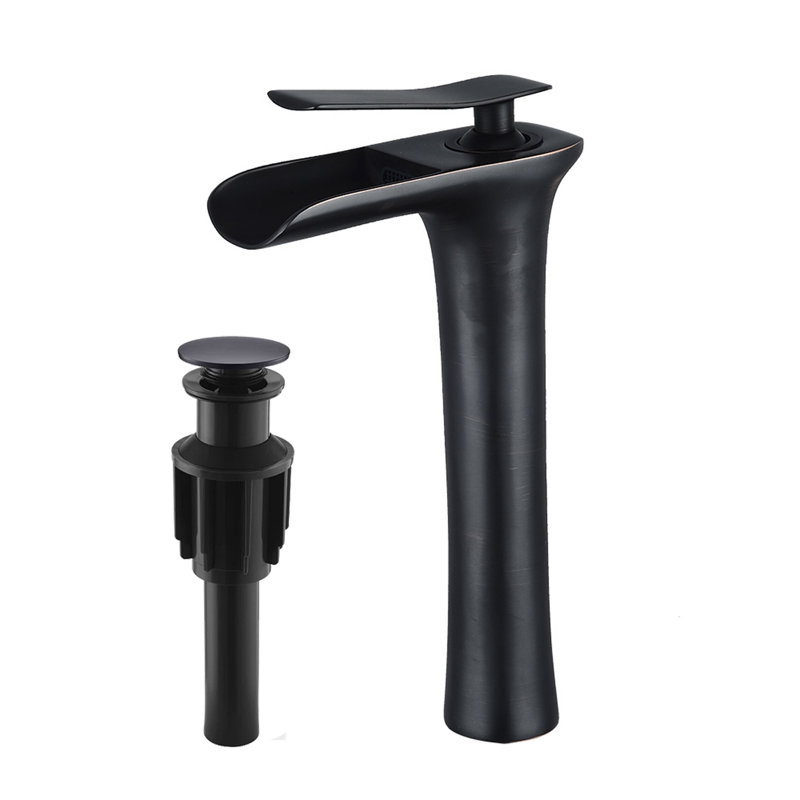 Single-handle Bathroom Faucet with Drain Assembly, Oil Rubbed Bronze