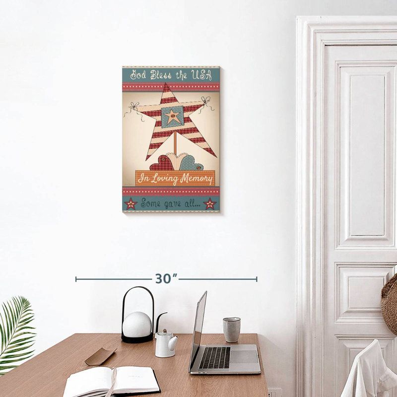 Lelar Flag In Loving Memory, 24" H x 16" W