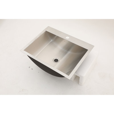 Bathroom Sink 21"X17" Stainless Steel - Smooth And Clean, Hygiene Focused Brushed Nickel 21X17 To Damage,