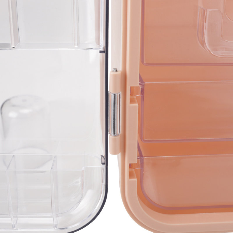 Ehren Plastic Makeup Organizer, Pink