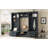 4-In-1 Detachable Hall Tree With Storage And 7 Hooks, Multiple Functions Hallway Coat Rack With Storage Drawers And Cabinet, Antique Blue Shoe Bench For Entryway Hallway