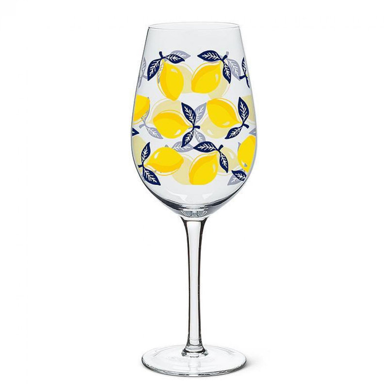 Sorrento Lemons Stemmed Wine Goblet