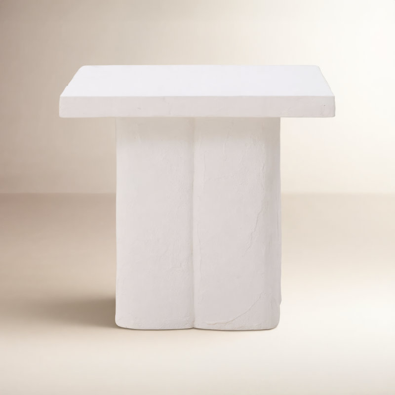  Table d'appoint Kayla, Blanc