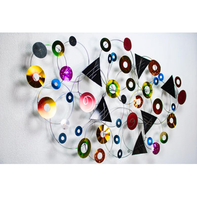 Handmade Modern Abstract Wall Decor on Metal