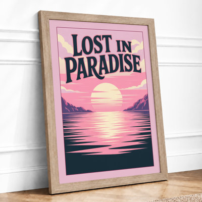 Lost in Paradise Coastal - Framed Print