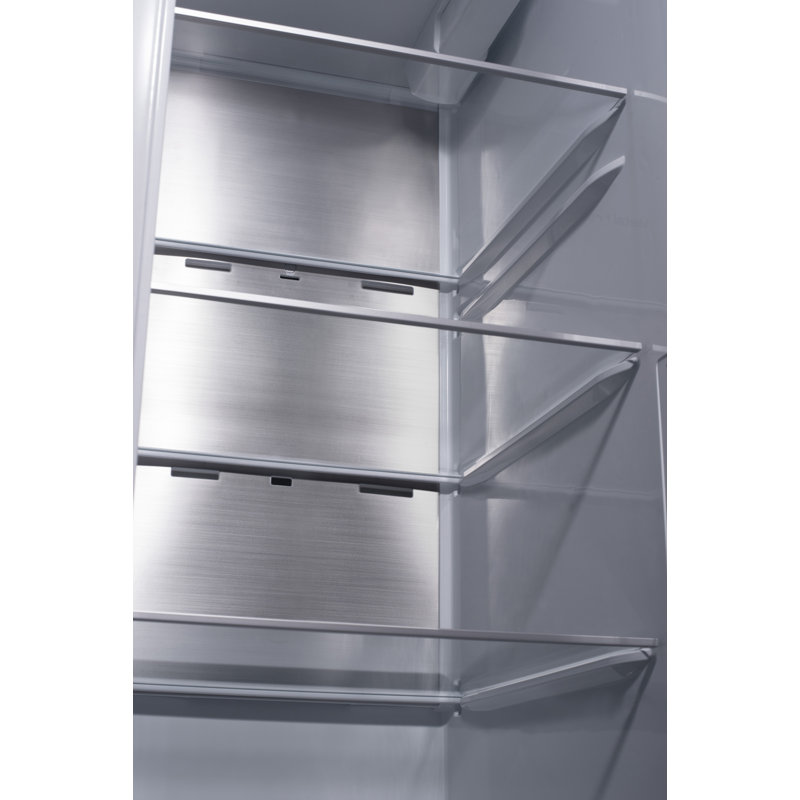 Black Stainless Steel 27 cu. ft. Smart Side-by-Side Refrigerator with InstaView and Craft Ice