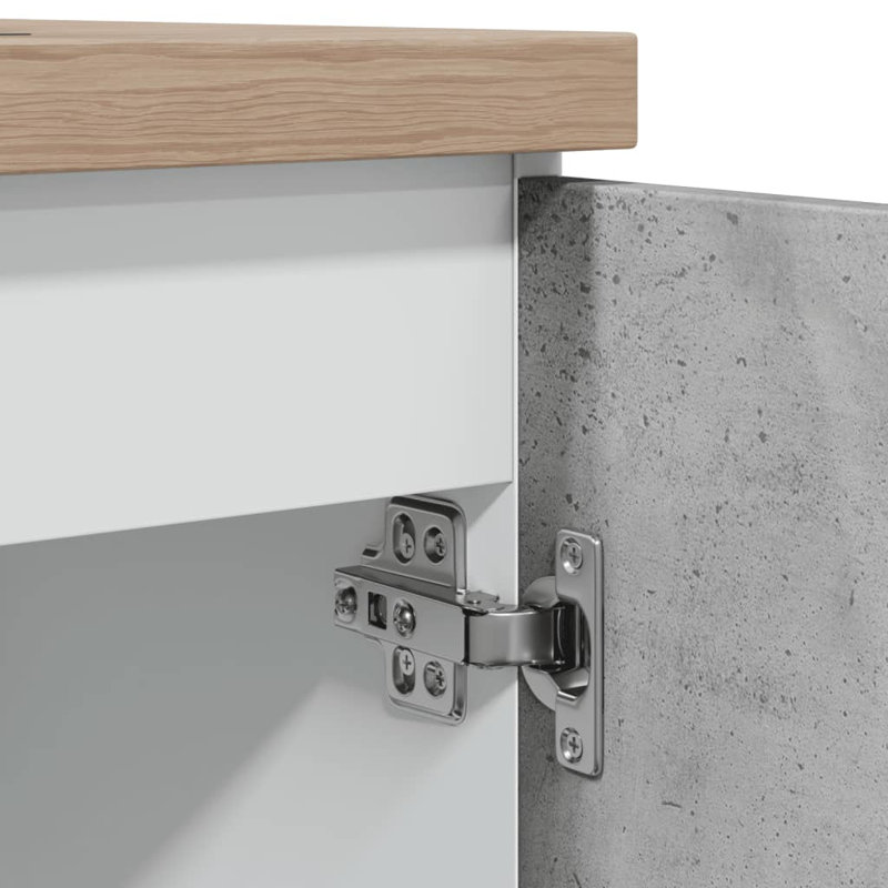 Avishi Sink Bottom Cabinet Lyon Concrete Grey 80x46x81.5 cm Engineered Wood