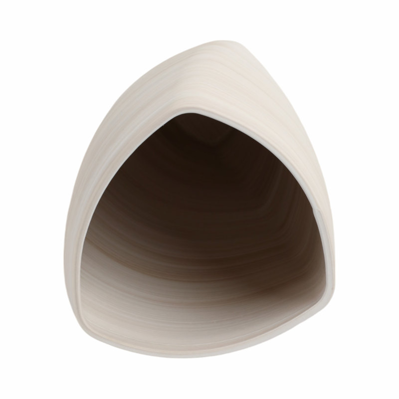 Asmara Handmade Stoneware Table Vase, 14" H x 7" W x 7" D