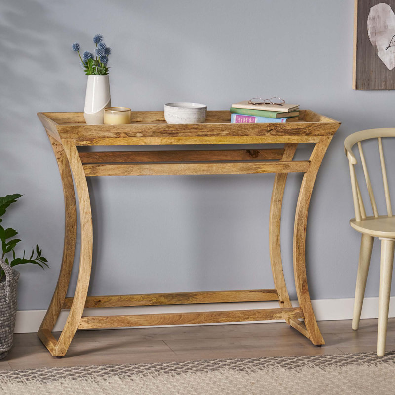 Console Butler en bois naturel