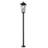 Gannon 3 Light Outdoor Post Mount Fixture in Black-100157041