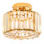 Plafonnier semi-encastré cylindrique en cristal à 1 lumière à intensité variable-863158135-845498494