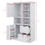 Freestanding Bathroom Storage Cabinet With Doors, Drawers, Open Shelf And Adjustable Shelf For Multiple Storage Space