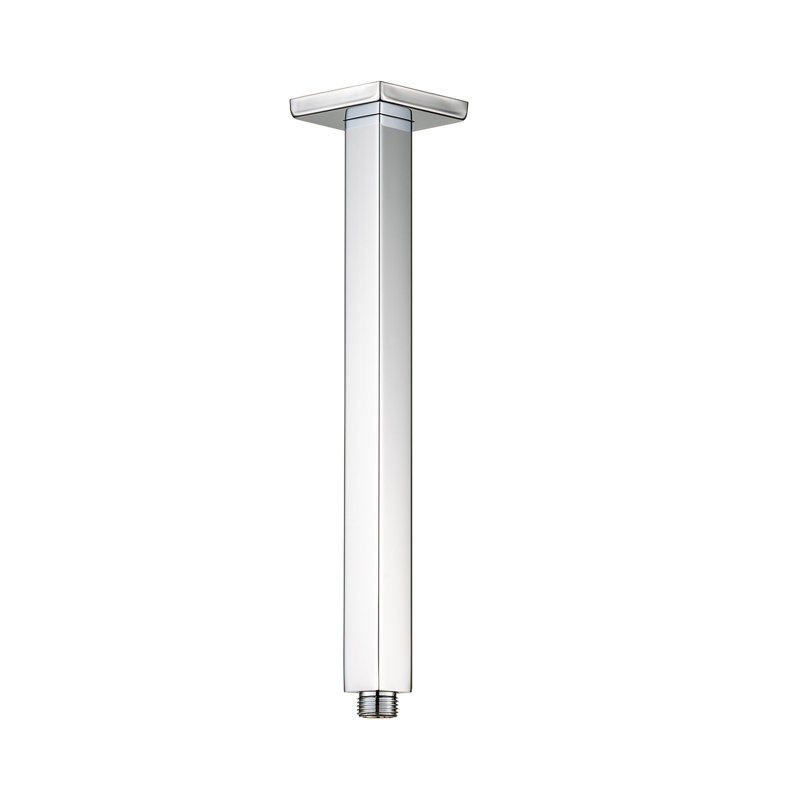 Bras de douche fixé au plafond, Chrome poli
