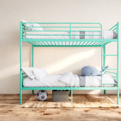 Space-saving Metal Bunk Beds With Storage, Modern Twin Over Twin