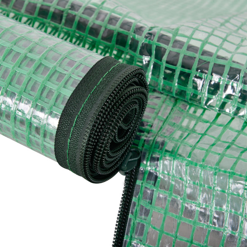 Tunnel 200*100*80 cm Steel 1 Piece Walk-in Greenhouse Green with Adjustable Ventilation