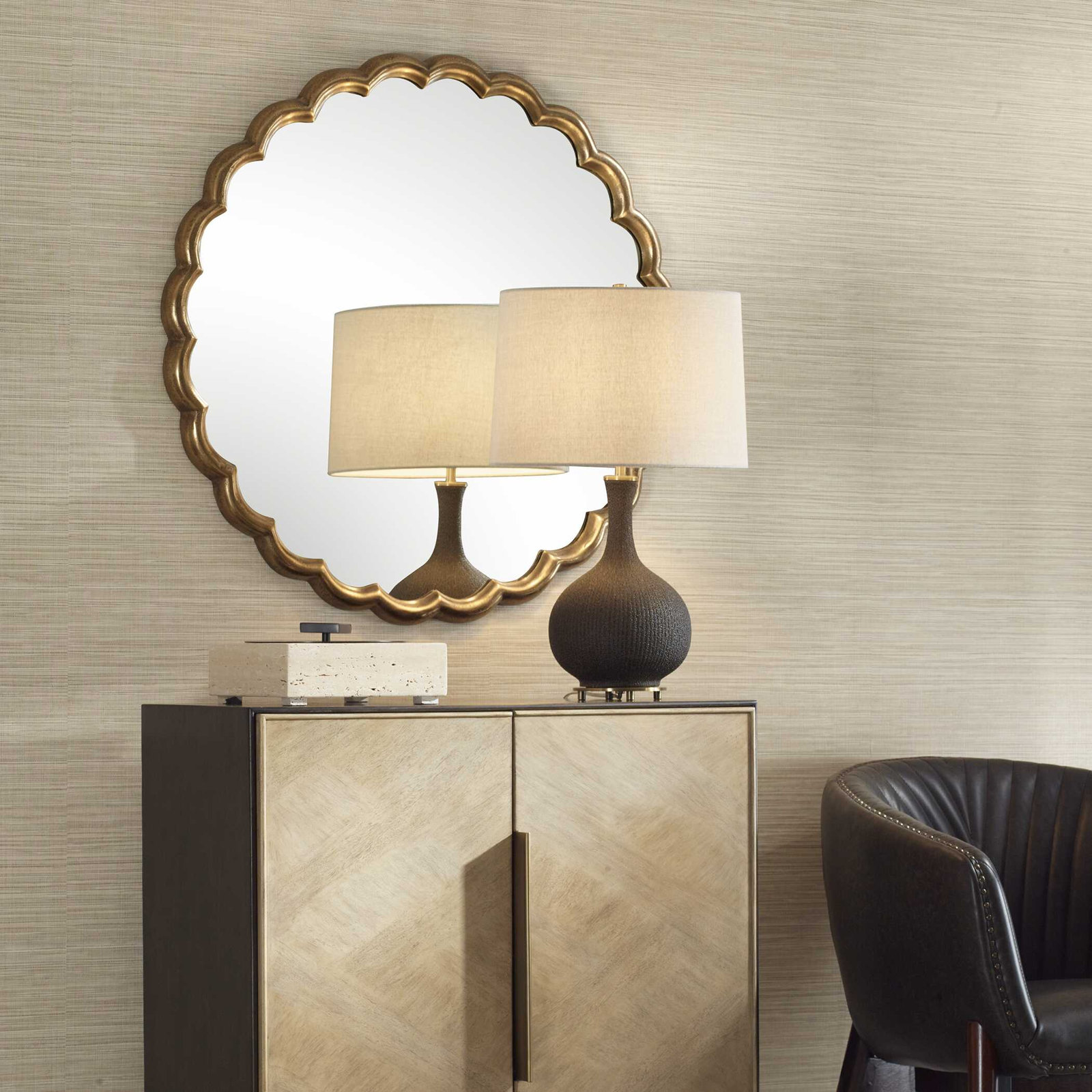 34" Round Accent Mirror