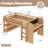 Twin Loft Bed With Multi-Storage Bookcases-586285530
