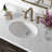 Thornaby 42'' Solid Wood Single Bathroom Vanity with 1.5'' Carrara Marble Top-761367652-750411460