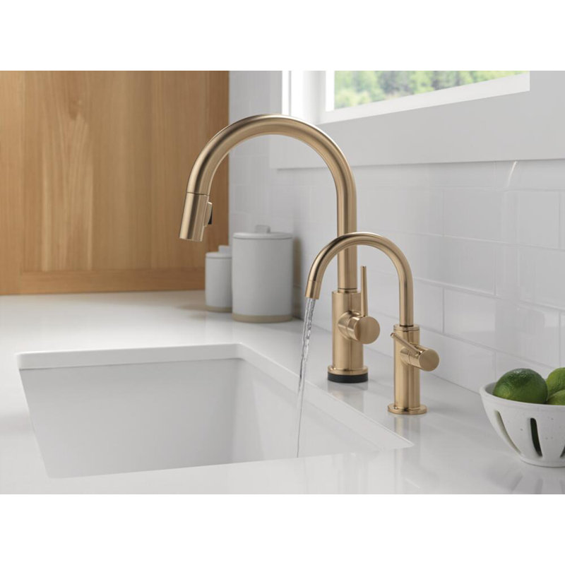 Autre robinet à boisson rond contemporain, Bronze champagne