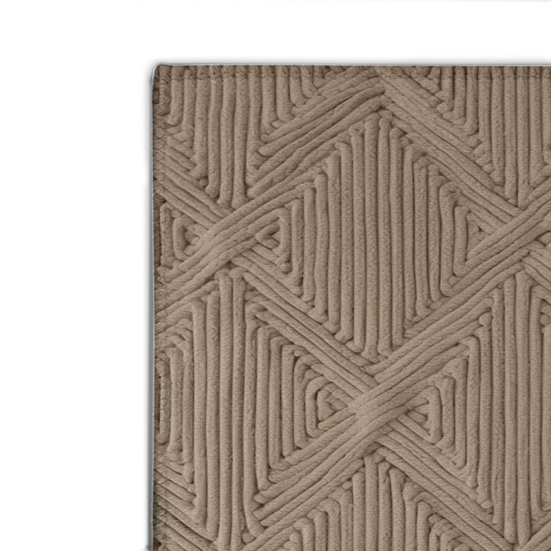 Trellis Gray Indoor and Outdoor Area Rug, Rectangle 2' x 3'