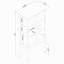 Vitrine lumineuse avec espace de rangement ouvert-1200554900