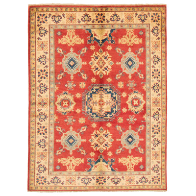 Macy-Jane One-of-a-Kind 5'0" X 6'6" New Age Wool Area Rug in Red
