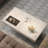 Simple rectangular rock slab floating coffee table-104732921