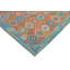 Tapis rouille / bleu en laine noué à la main 8 pi 7 po x 11 pi 4 po Cedorah Southwestern