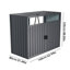 5ft. W x 3 ft.D Garbage Flat Sheds