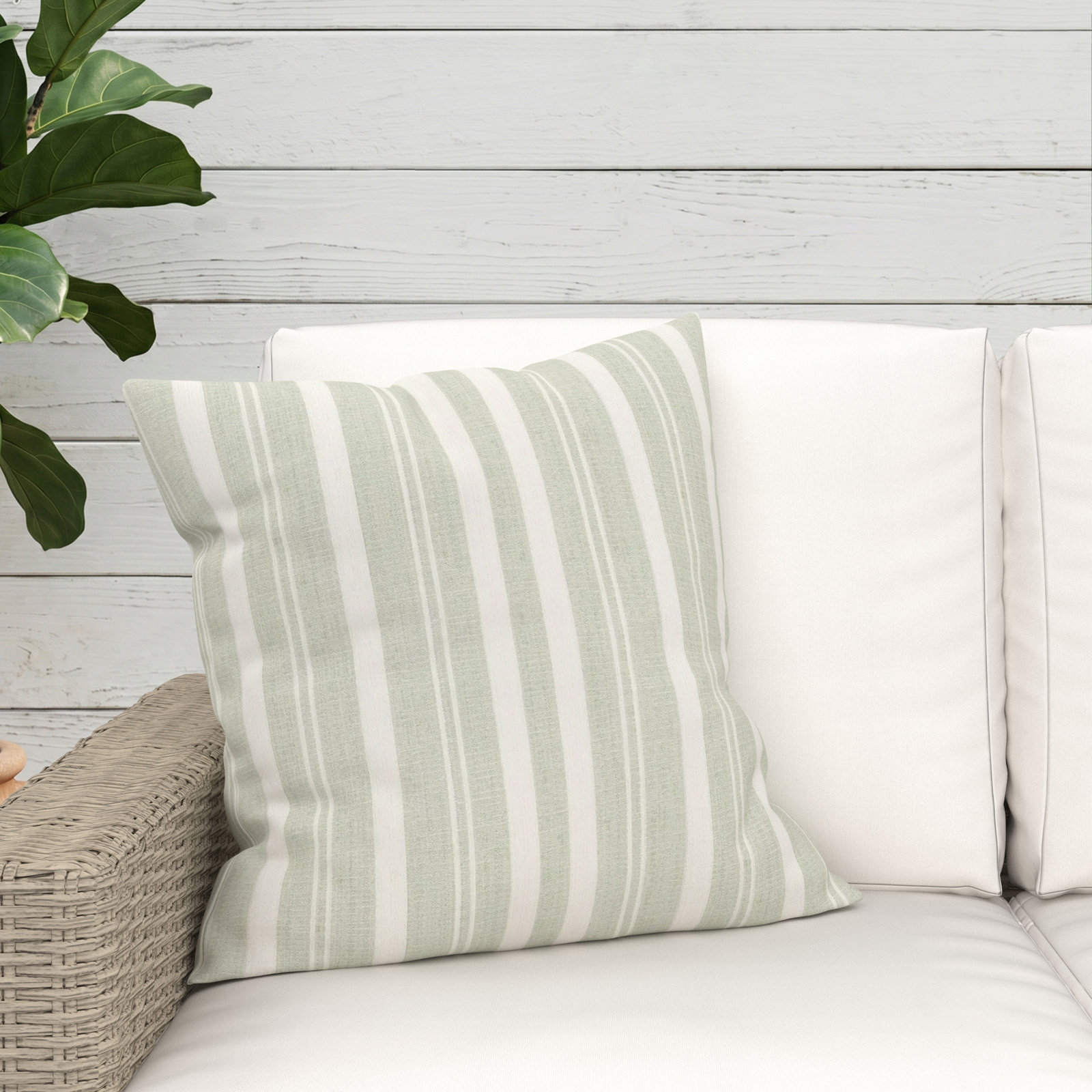 Amala Outdoor/Indoor Throw Pillow, Tranquil Sage