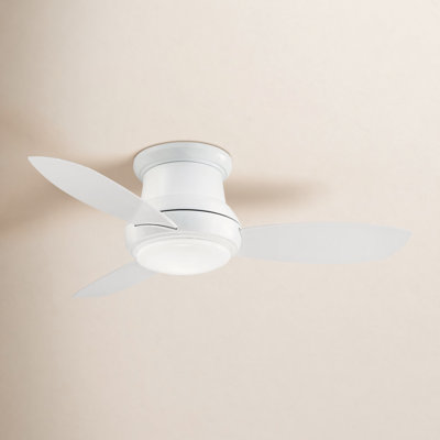 44" Concept II 3 - Blade LED Propeller Ceiling Fan with Remote Control and Light Kit Included