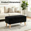 Banc de rangement avec repose-pieds, boîte de rangement rabattable, banc de lit rembourré-133458082-133458084