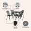 4 - Person Patio Dining Set Square Table-313329015