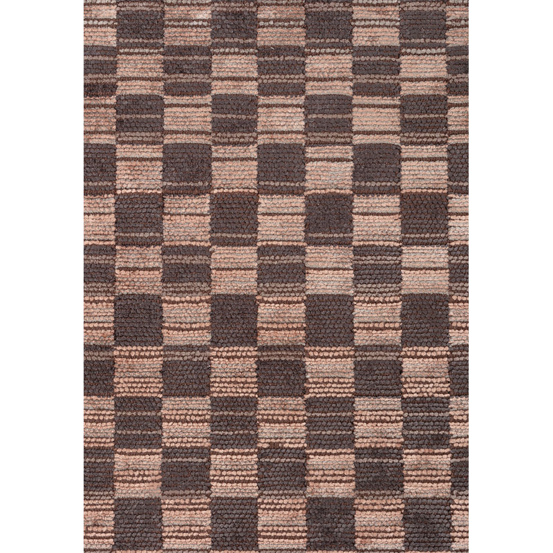 Romi Geometric Hand Loom Indoor / Outdoor Area Rug, Rectangle 6'7" x 9'10"
