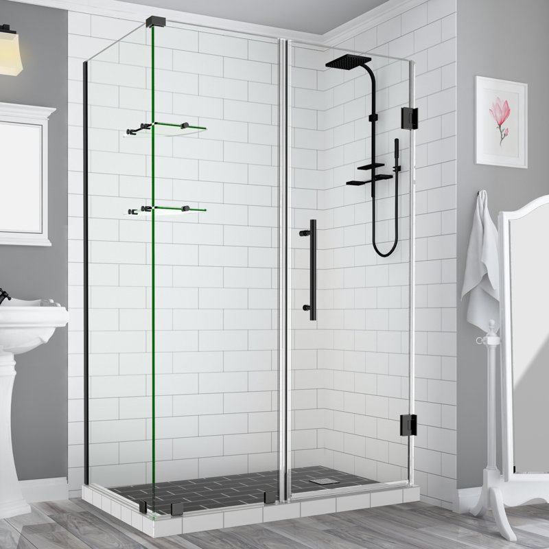 Cabine de douche rectangulaire à charnière 38 po x 72 po Bromley GS