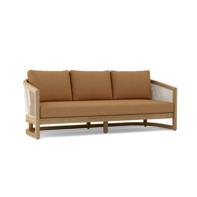 Bhawani Teak 5 - Person Patio Conversation Set with Sunbrella® Cushions
